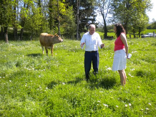 visite d'une exploitation agricole filière viande juin 2012